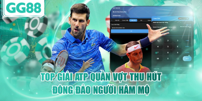 Top giải ATP quần vợt thu hút đông đảo người hâm mộ
